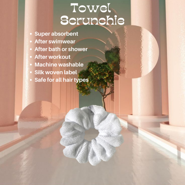 Towel Scrunchies | White - BySi Collection