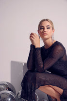 Luna Dress | Black Sequin - BySi Collection